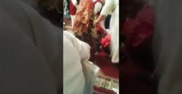 مرة أخرى ,,سقوط عروس من العمارية (فيديو)