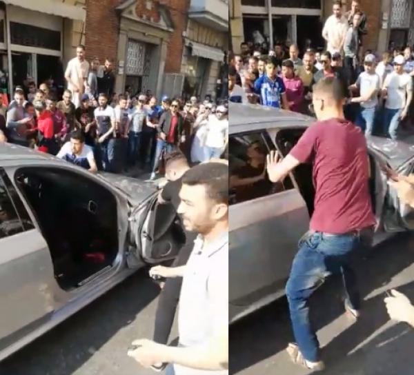 فيديو خطير...مواطنون يحاصرون شابا وشابة داخل سيارة بطنجة وهذا ما فعلوه بهما