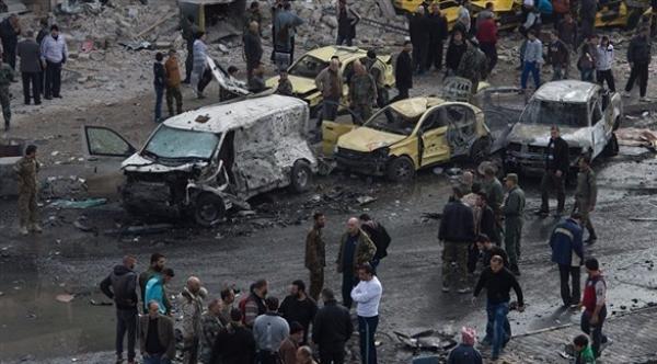 42 قتيلاً بينهم ضباط كبار بهجومين انتحاريين في حمص
