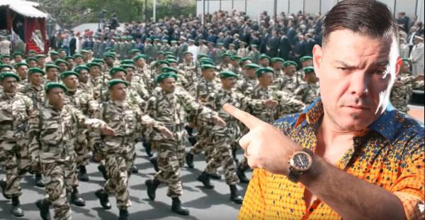 بالفيديو : الفنان المثير للجدل " عادل الميلودي " يفاجئ حماة الوطن بجديده " ديوني للعسكر "‏