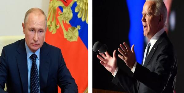 عاجل: بايدن يحذر بوتين من عقوبات قوية في حال غزو أوكرانيا