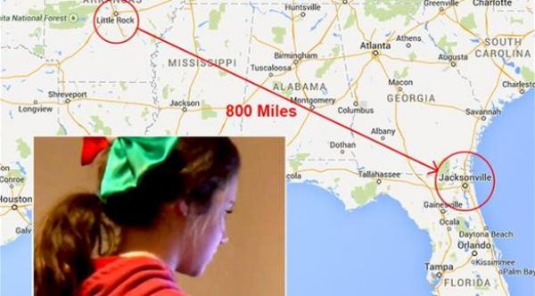 طفلة في الحادية عشرة تقطع 800 ميل بسيارة أجرة للقاء صديقها