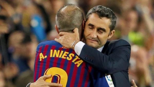 برشلونة يودع الموسم ونجمه إنييستا بانتصار على سوسييداد