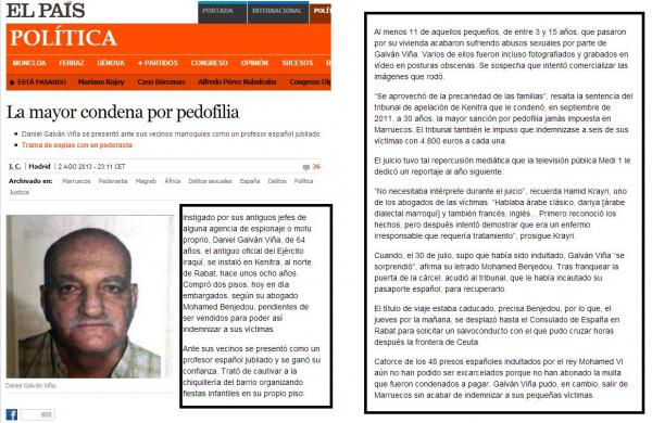 جريدة "الباييس" الاسبانية : دانيال كان يشتغل جاسوسا لاسبانيا