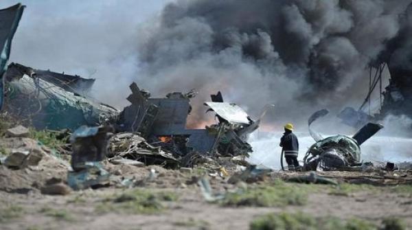 تحطم طائرة شحن أوكرانية على متنها سبعة في الجزائر