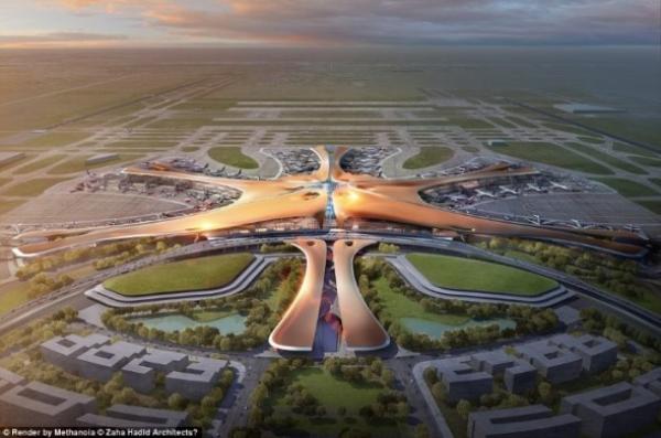 أكبر مطار بالعالم قريباً بالصين
