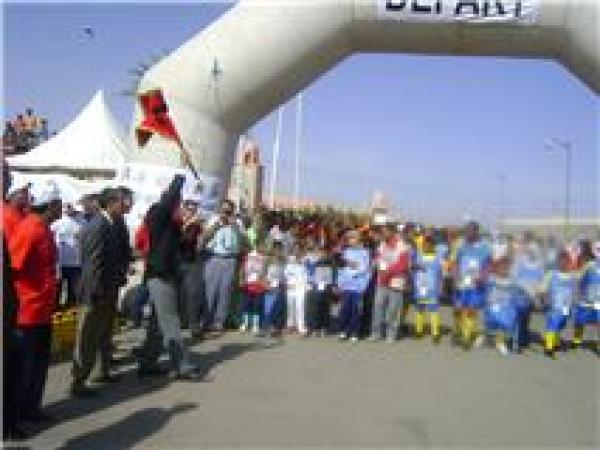 السباق الدولي على الطريق في نسخته الأولى بمدينة السمارة