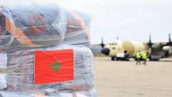 المساعدات الإنسانية لفائدة الفلسطينيين: مغادرة أول طائرة عسكرية القاعدة الجوية للقنيطرة في اتجاه عمان
