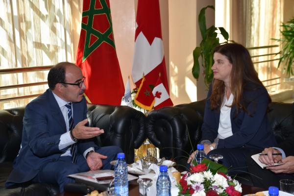 إلياس العماري يستقبل سفيرة كندا بالمغرب