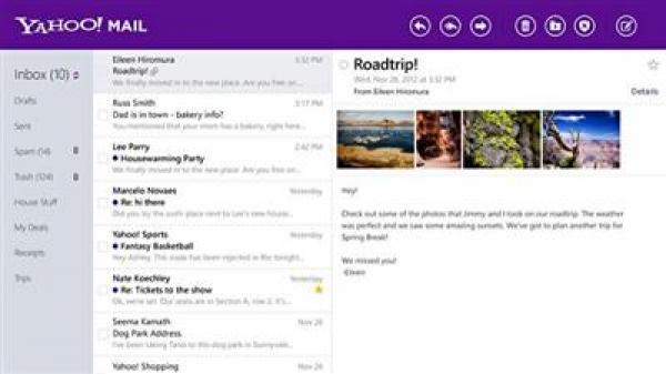 ياهو تكشف عن تطبيقات جديدة لبريدها الإلكتروني