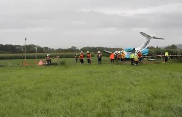 بالفيديو :  طائرة مغربية خاصة  تابعة لشركة  "داليا أير" تخرج عن مسارها و تتحطم في سويسرا