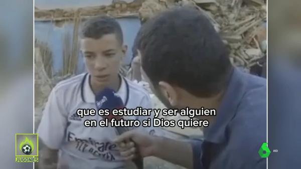 ريال مدريد يبحث عن طفل مغربي فقد عائلته بأكملها في الزلزال(فيديو)