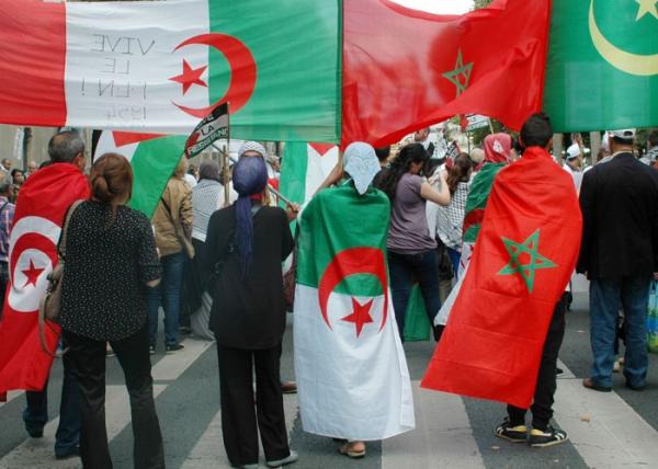 مغاربة وجزائريون بـ"زوج بغال" للإحتجاج على استمرار إغلاق الحدود