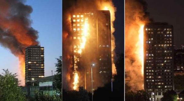 الشرطة البريطانية تعلن عن السبب "الغريب" وراء حريق البرج السكني في لندن