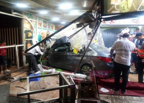 السلطات تكشف تفاصيل وحصيلة ضحايا حادث دهس سائق مخمور لزبائن مطعم في مراكش (فيديو)