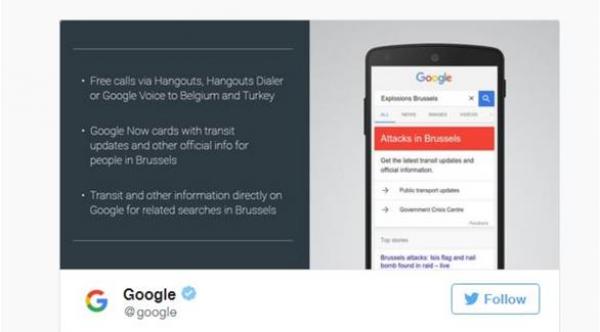 غوغل تتيح مكالمات دولية مجانية لبلجيكا وتركيا