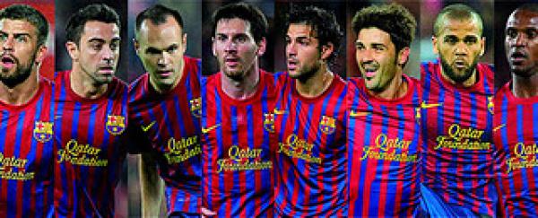 ثمانية لاعبين من برشلونة و خمسة من ريال مدريد ضمن ترشيحات الكرة الذهبية لعام 2011