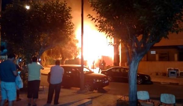 بالفيديو : اندلاع حريق مهول بمطعم تابع لفندق بمراكش