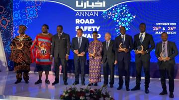 توزيع جوائز كوفي عنان للسلامة الطرقية 2023 بالمغرب (تصريحات)