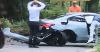 سائق BMW يتسبب في كارثة بسبب السياقة الاستعراضية الطائشة (فيديو)