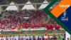لحظة عزف النشيد الوطني المغربي في مباراة الكونغو الديموقراطية